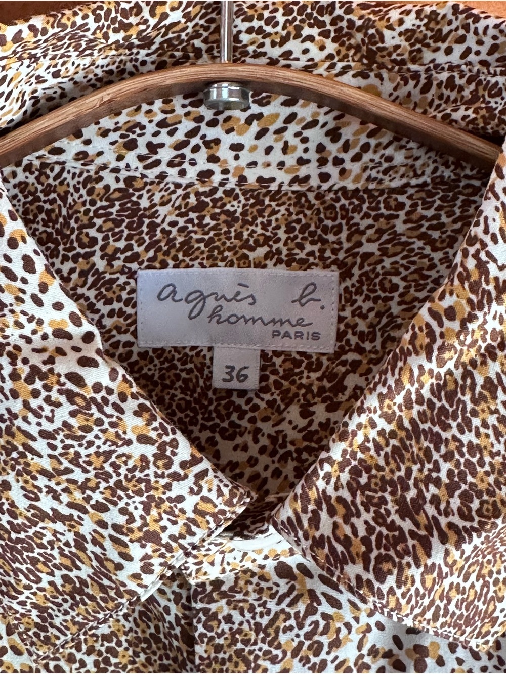 Aris Men’s Speckled Brown Button-Front Shirt Jacket - Picture 2 of 5
